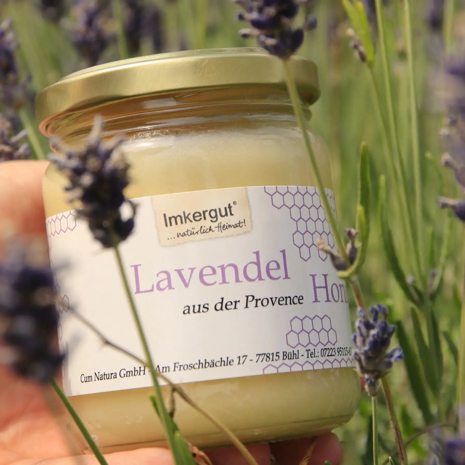 Lavendelhonig in 250g Glas