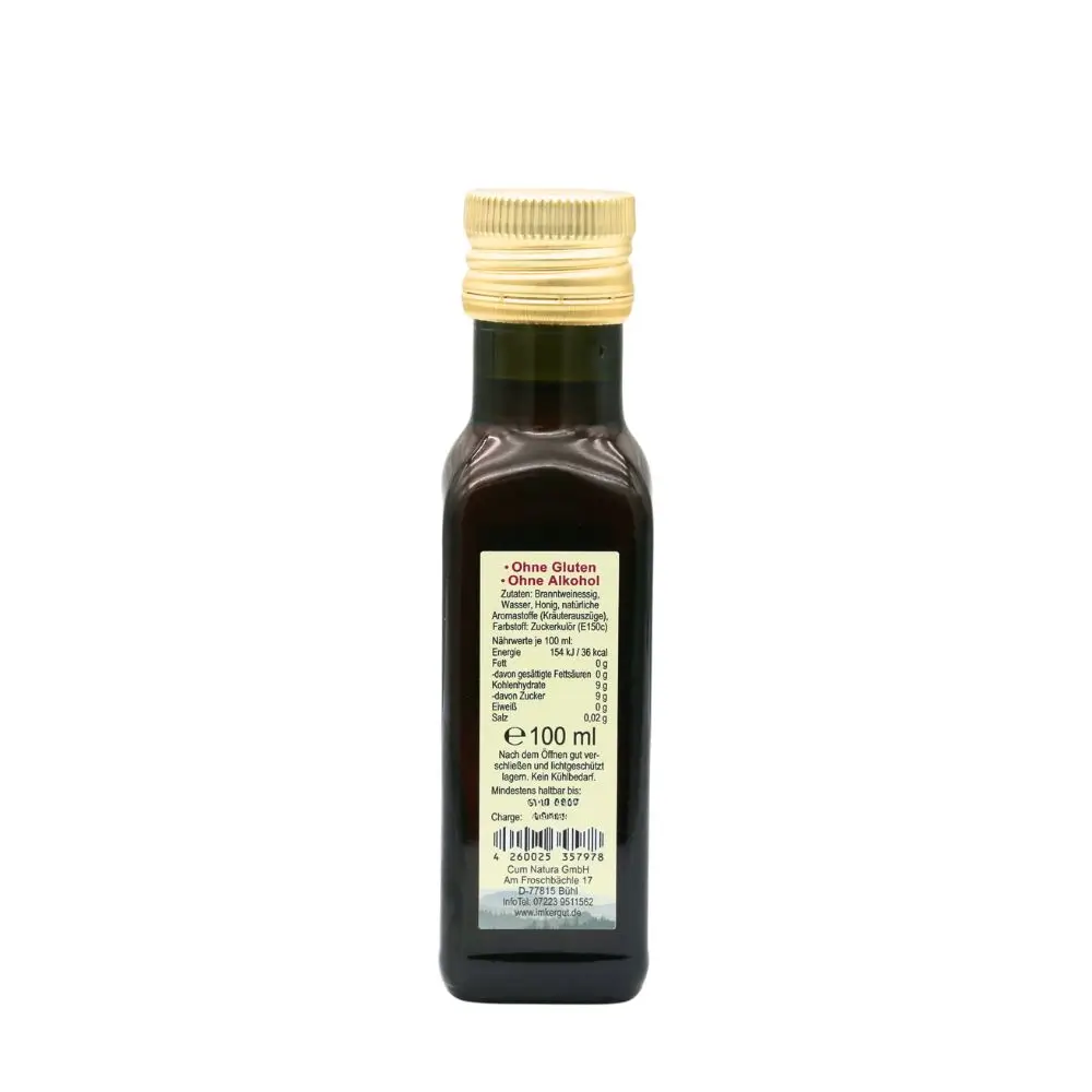 Honig Essig Rückseite