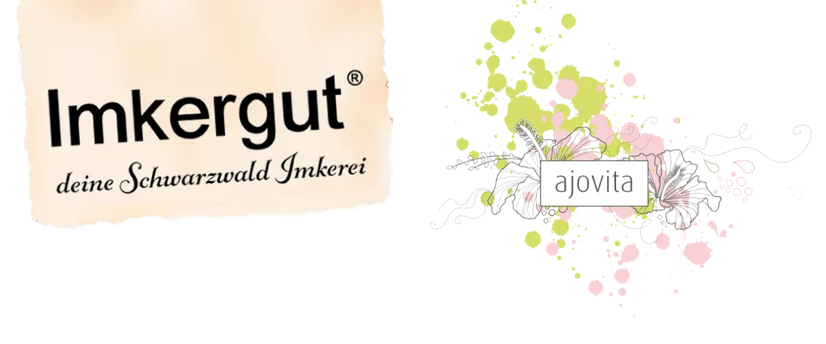 Die Logos von Imkergut und ajovita