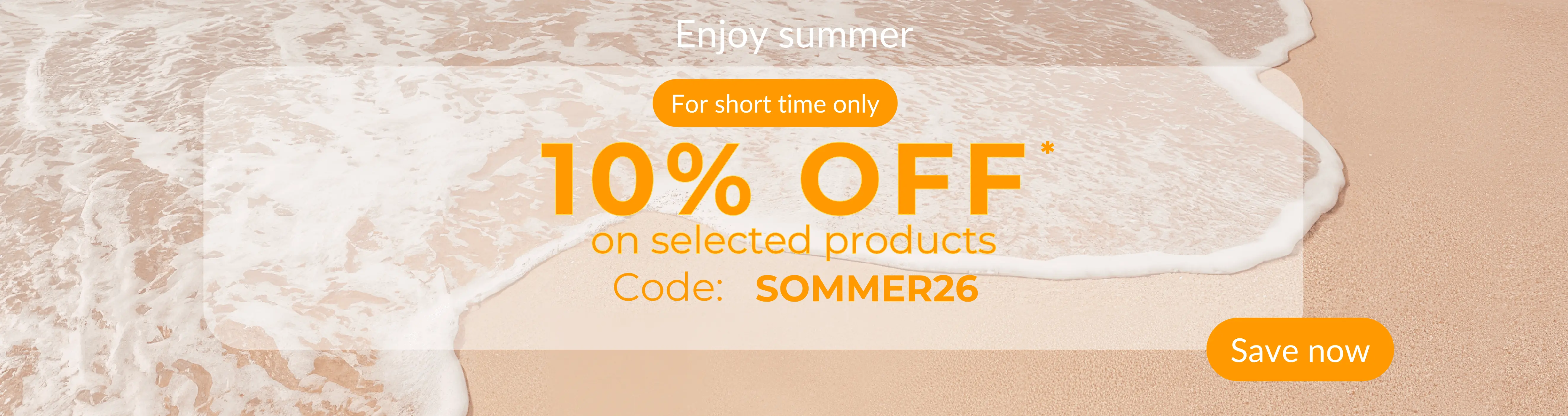 Sommerrabatt EV Banner breit englisch