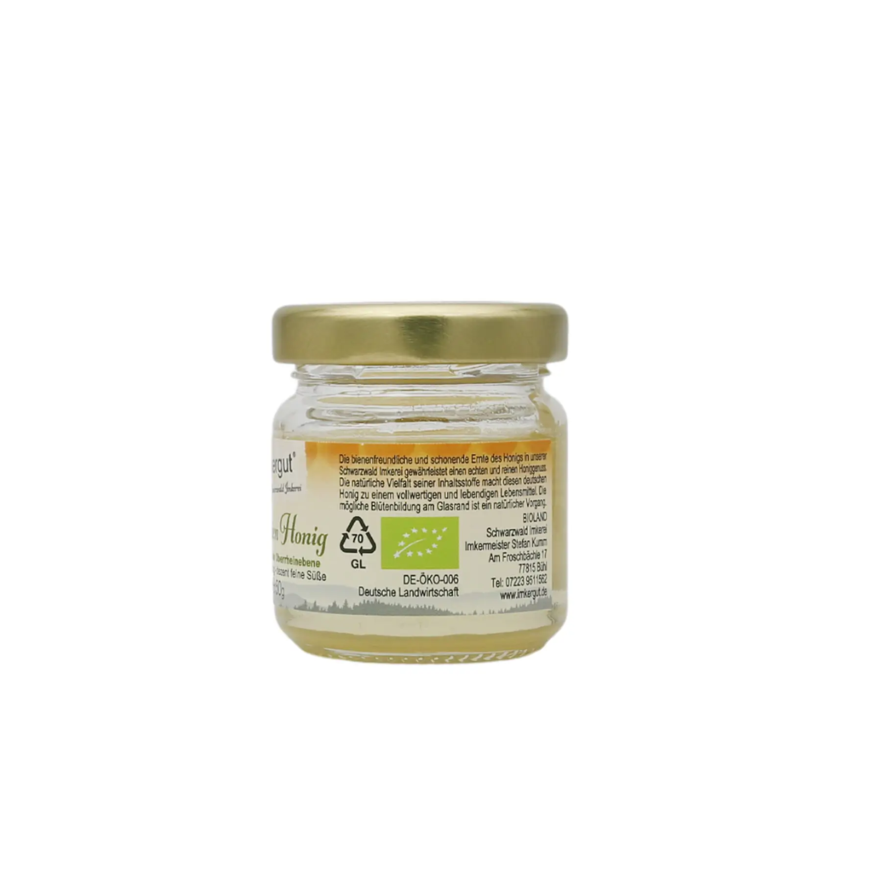 Akazienhonig 50 g Glas rechts