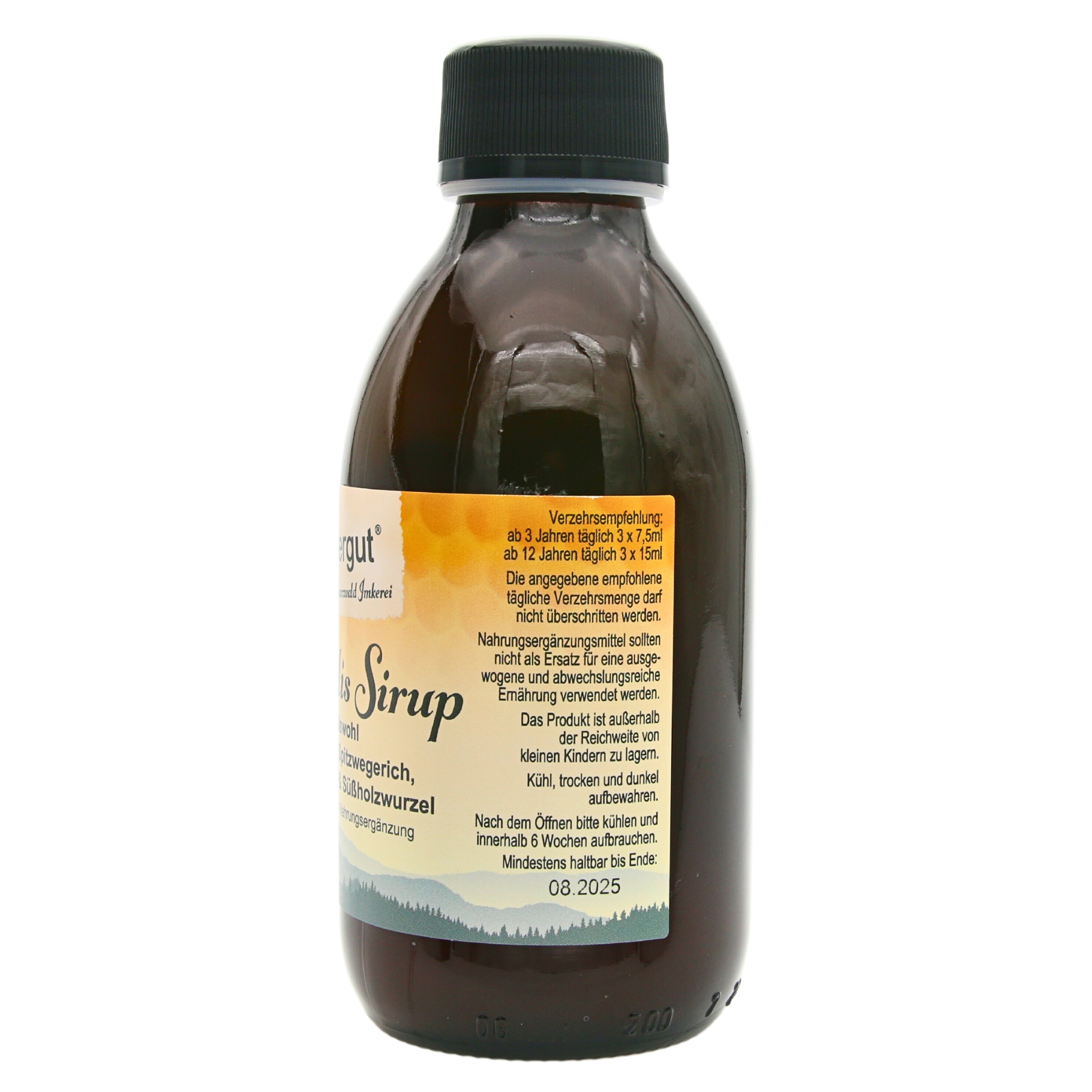 Propolis Sirup 200 ml Flasche rechts