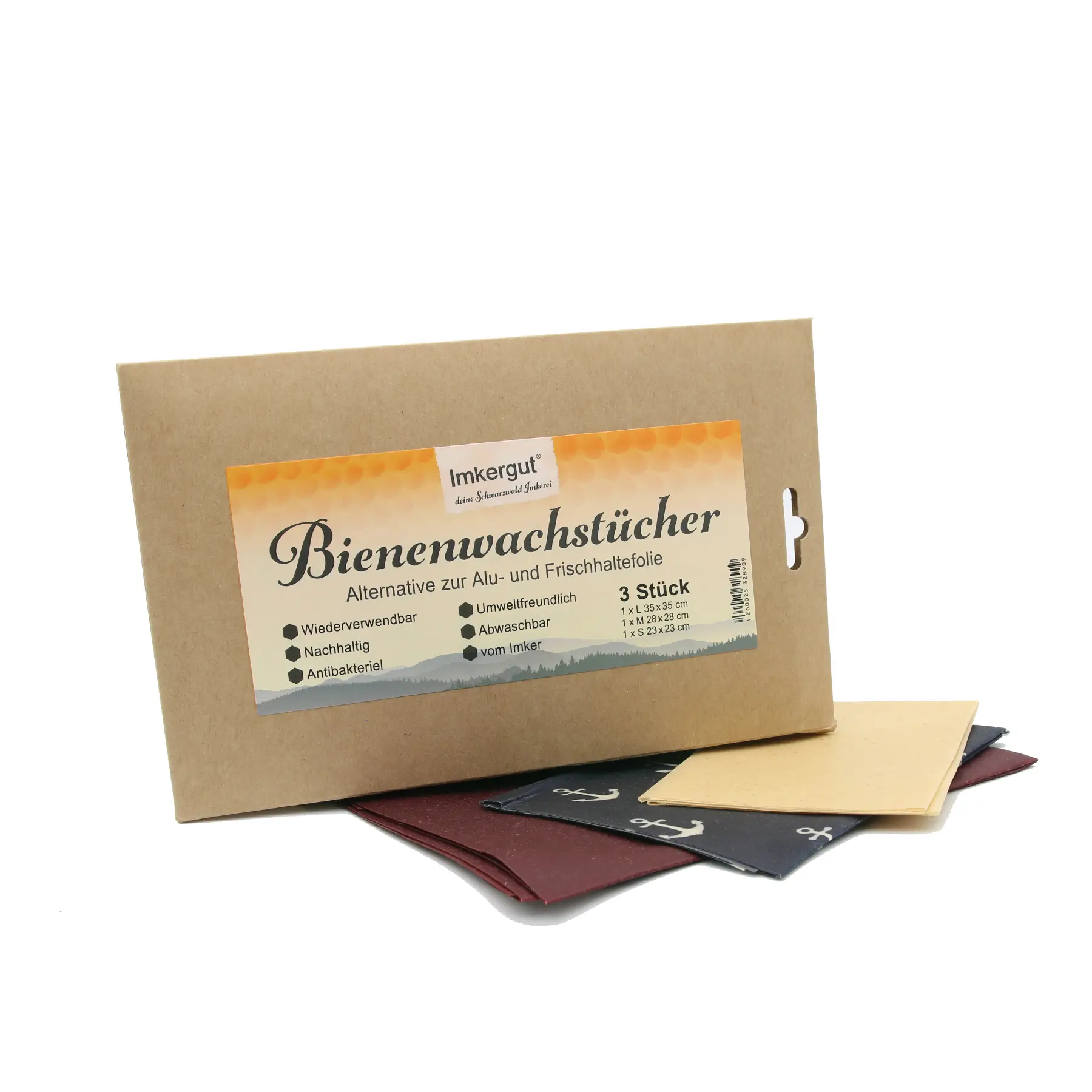 Bienenwachstücher mit Beispiel