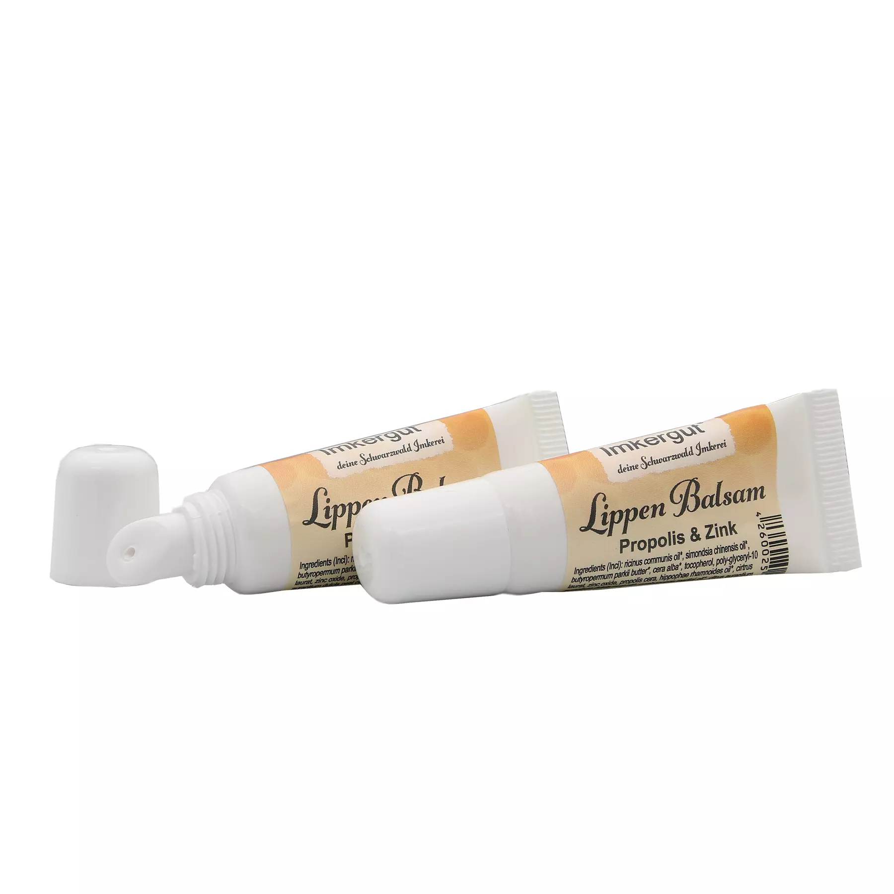 Lippen Balsam zwei Tuben neues Etikett