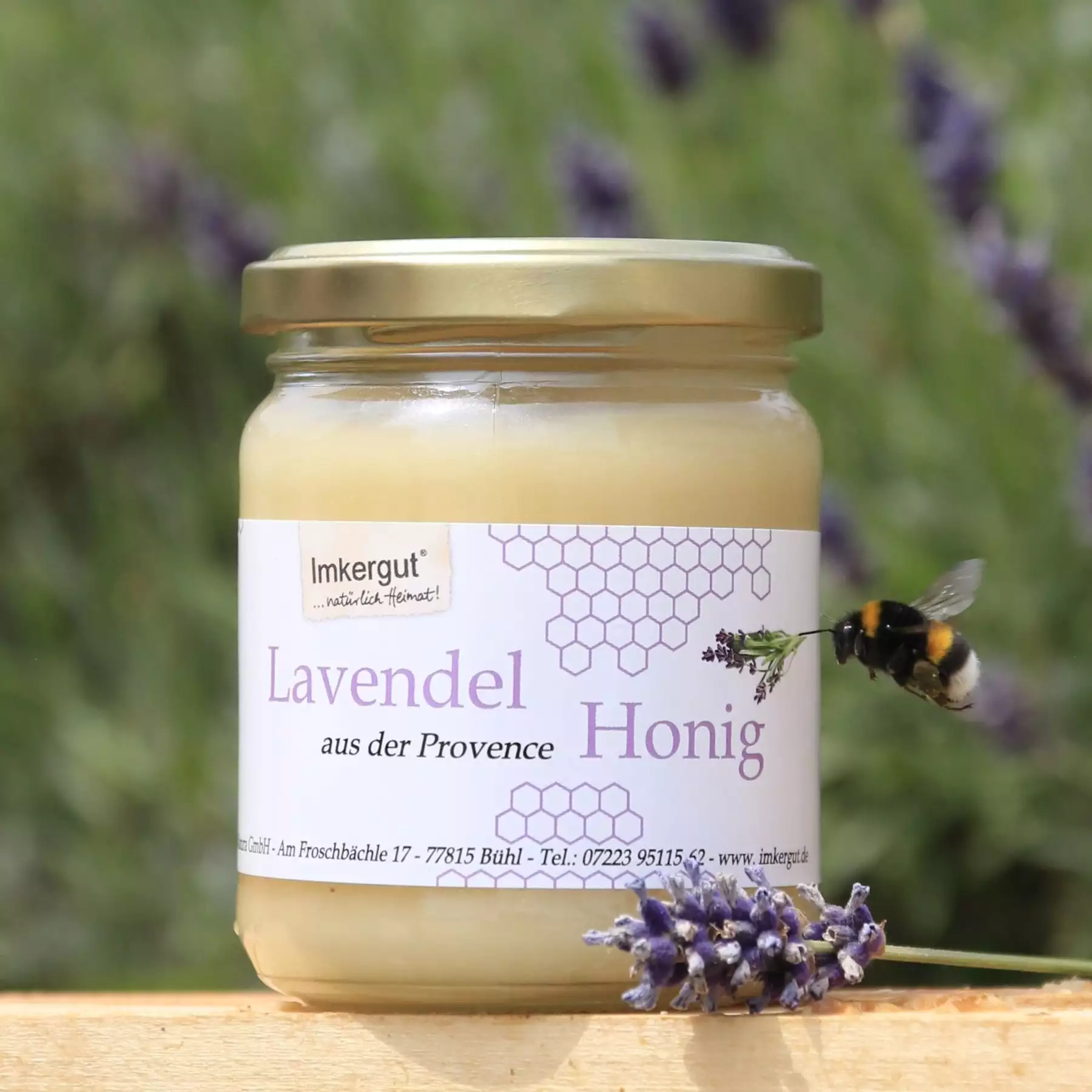 Lavendelhonig in 250g Glas