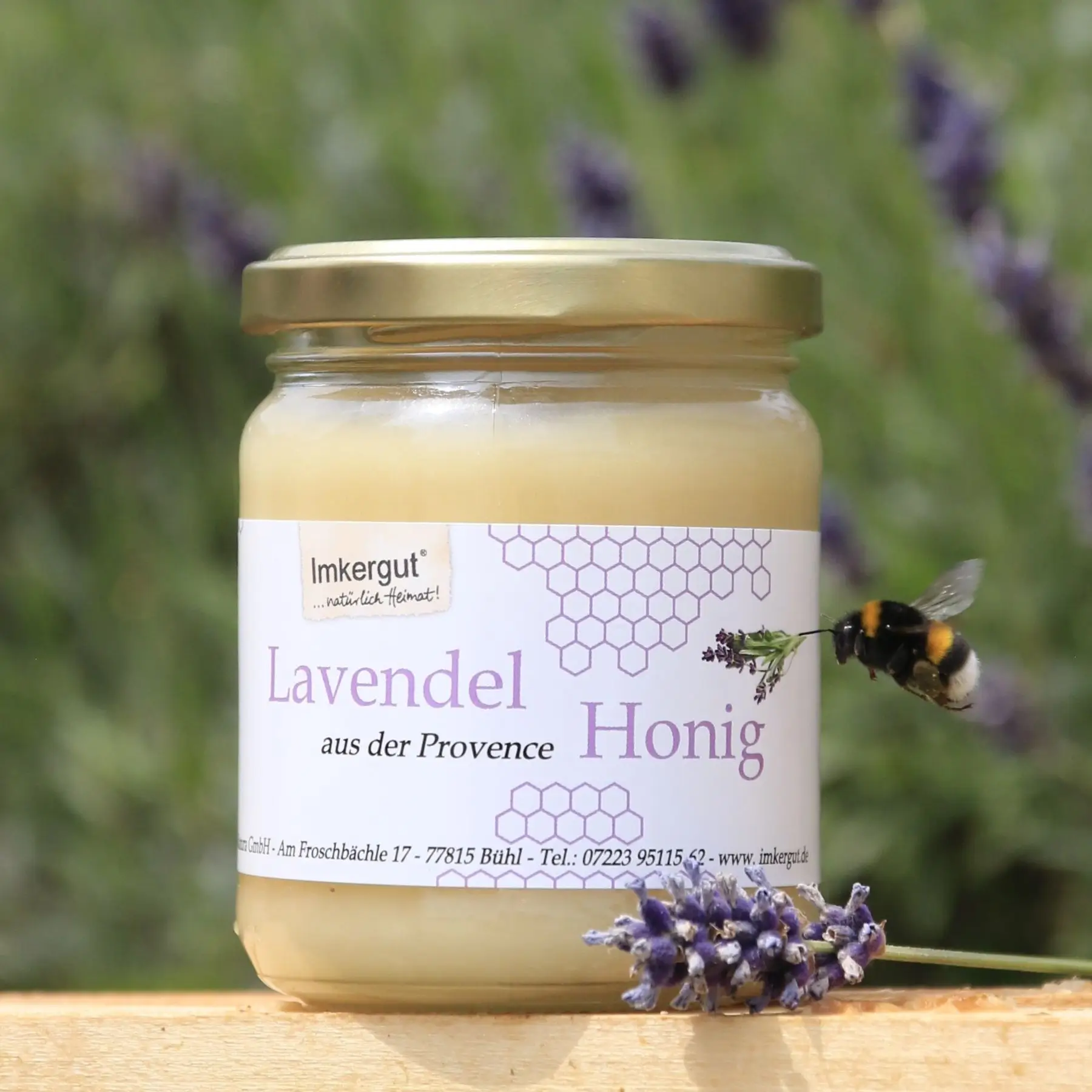 Lavendelhonig in 250g Glas