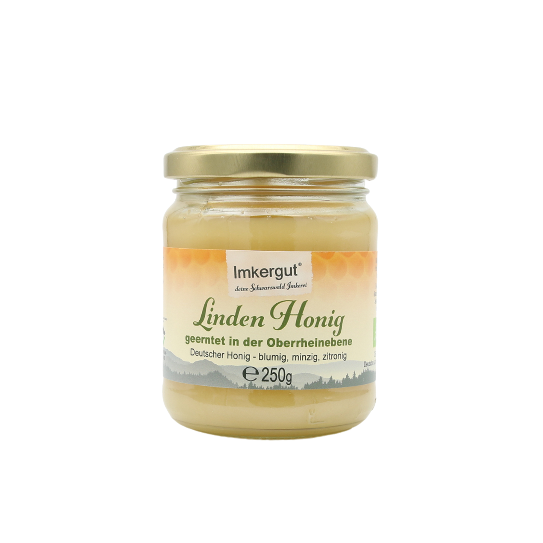 Linden Honig 250 g Vorderseite