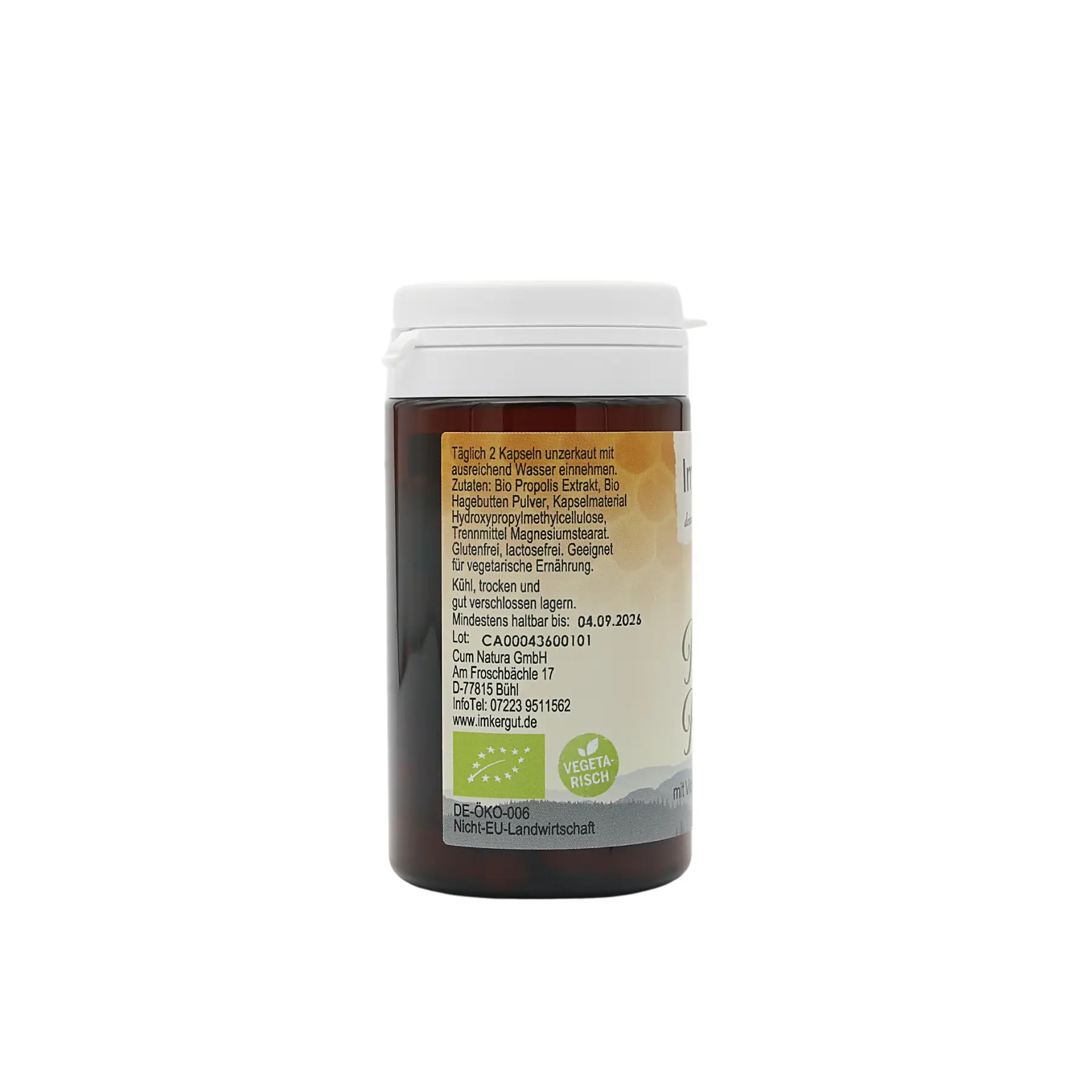 Bio Gelee Royale Kapseln von der Seite