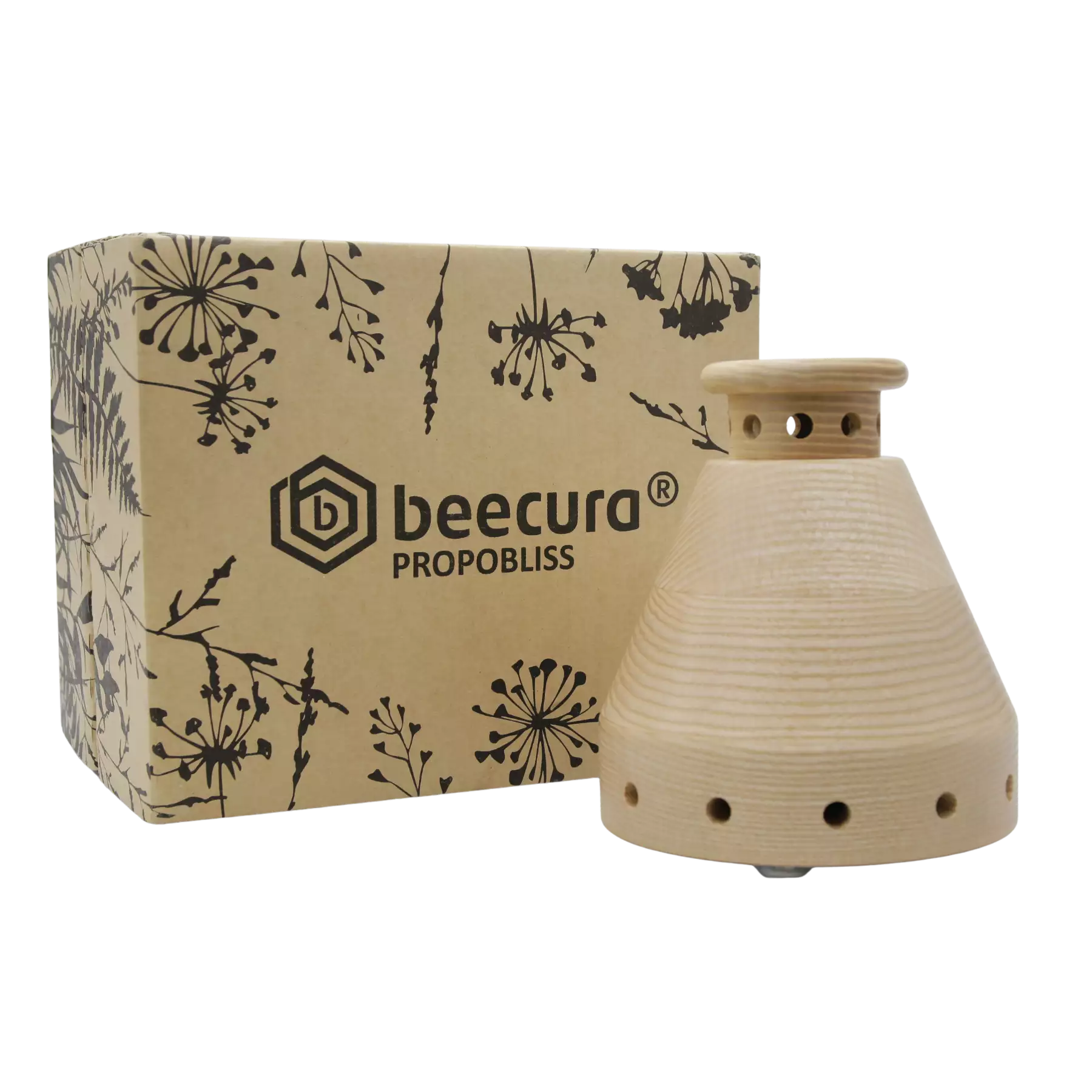 beecura® PROPOBLISS Propolis Verdampfer Echtholz