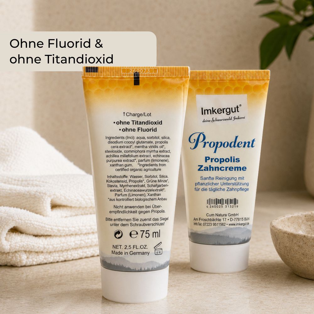 Propodent Zahncreme ohne Fluorid & ohne Titandioxid