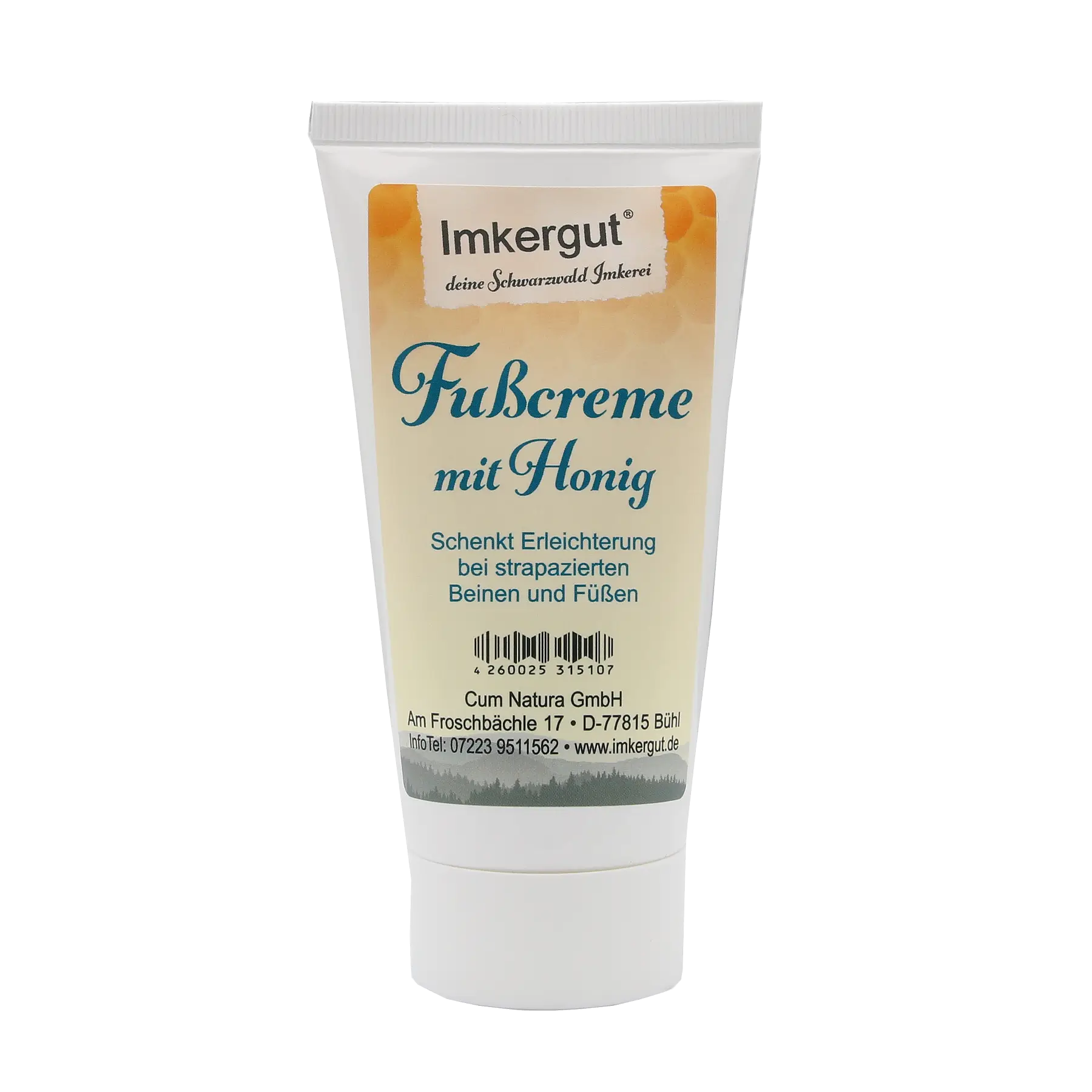 Fußcreme mit Honig und neuem Etikett