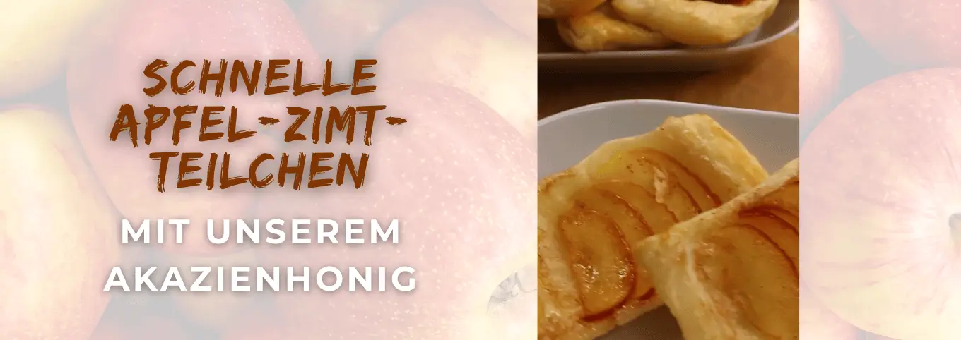 Apfel-Zimt-Teilchen auf einem Teller