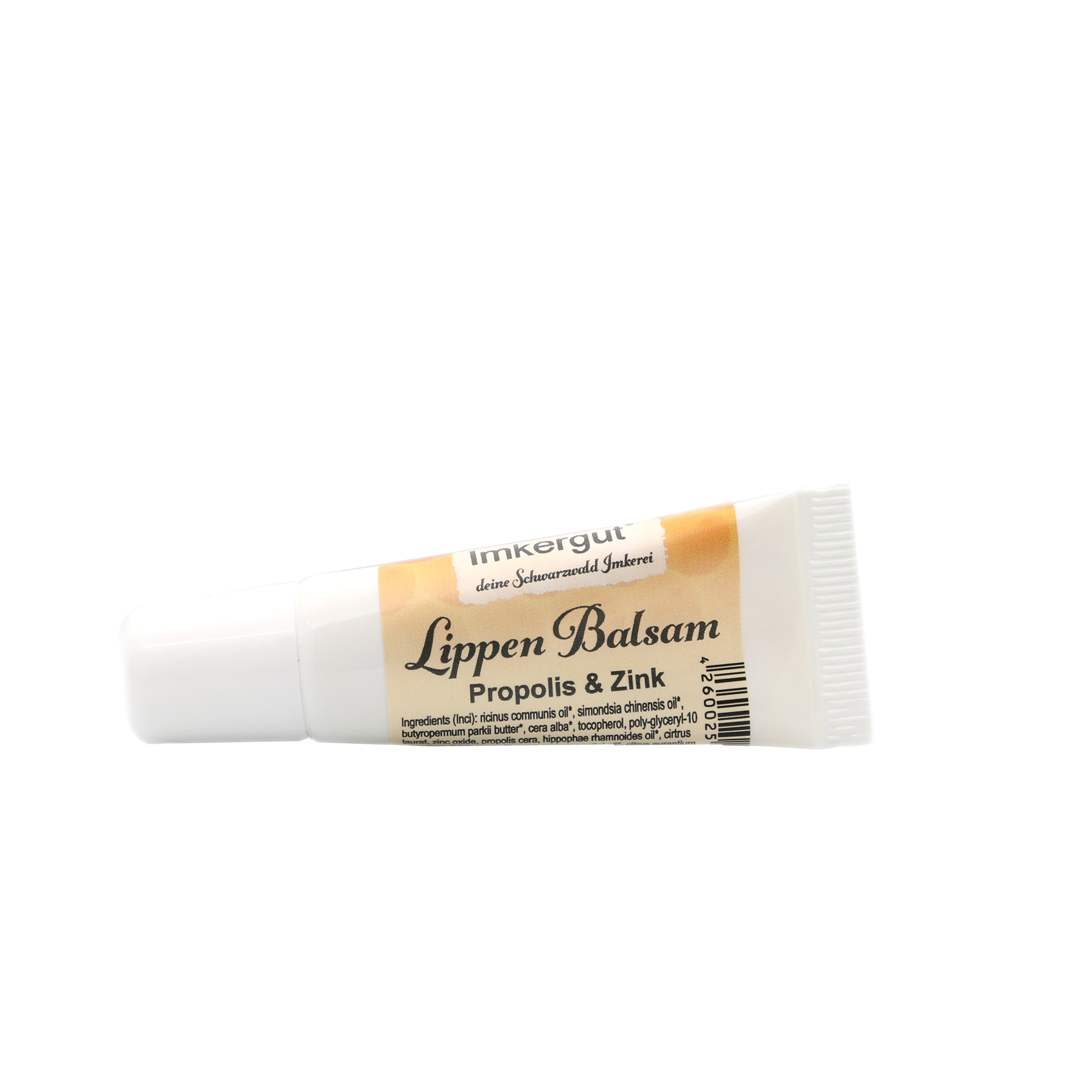 Lippen Balsam Tube mit neuem Etikett