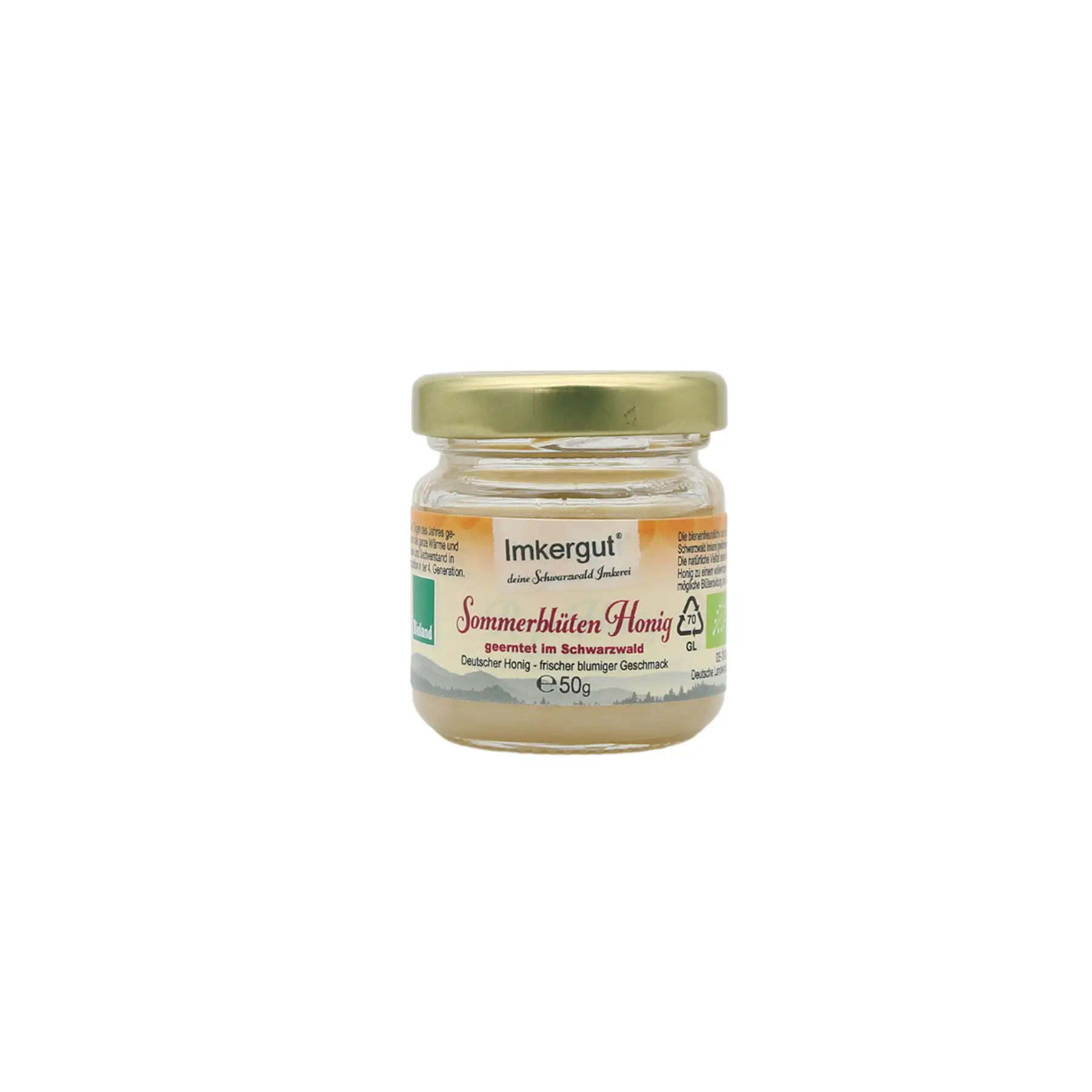 Ein Glas Sommerblütenhonig, Füllmenge 50g