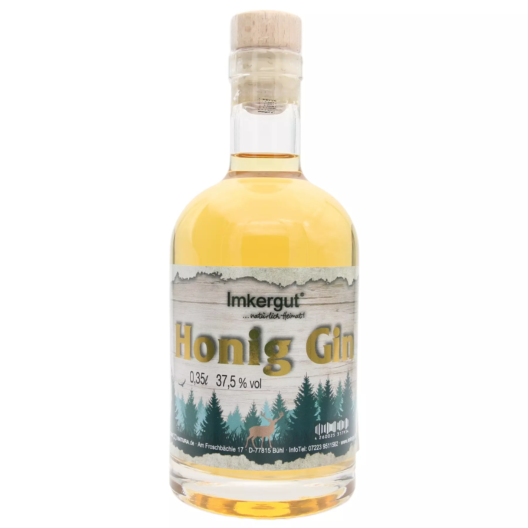 Honig Gin 350 ml Flasche