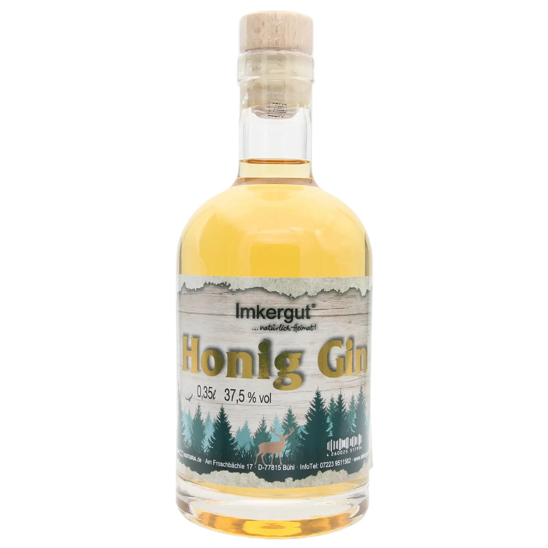 Honig Gin 350 ml Flasche