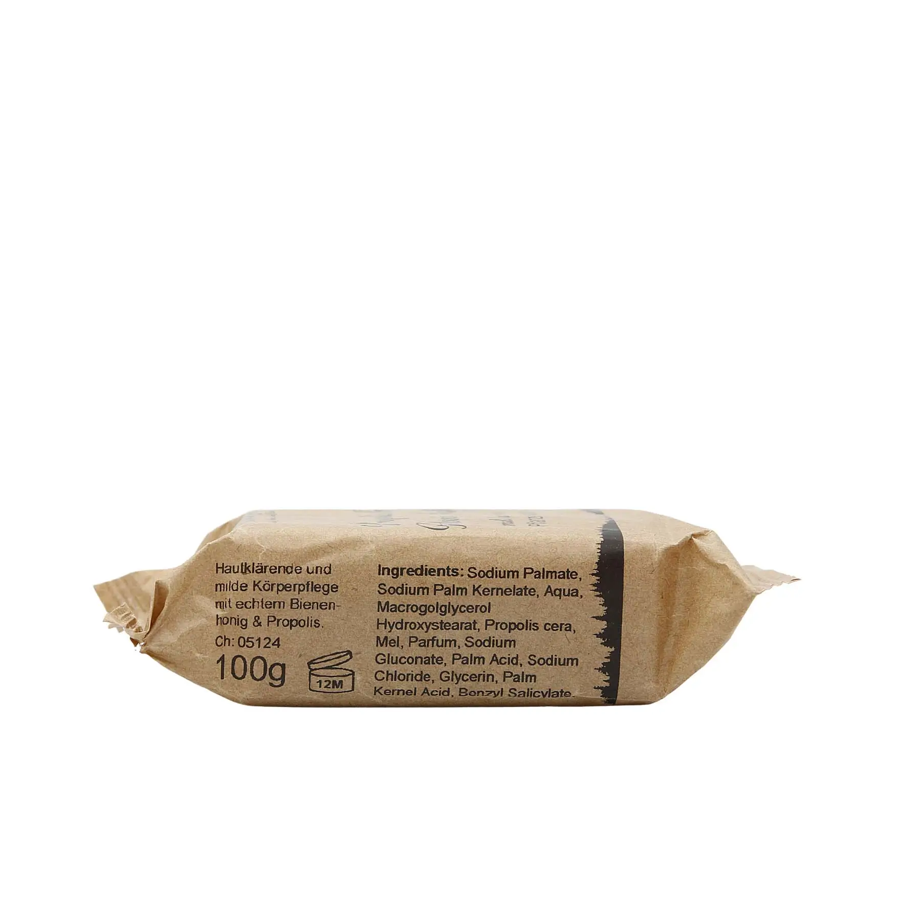 Propolis Honig Seife  von der Seite