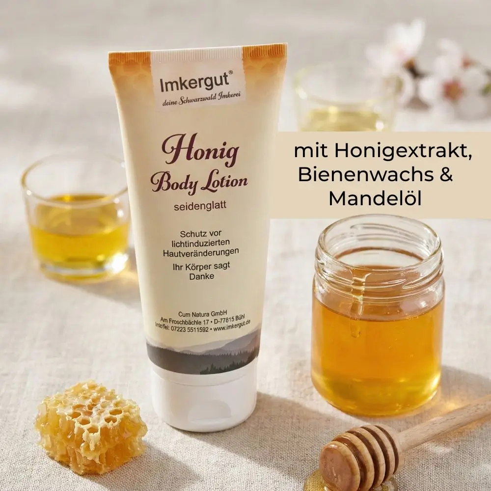 Honig Body Lotion mit Honigextrakt, Bienenwachs & Mandelöl