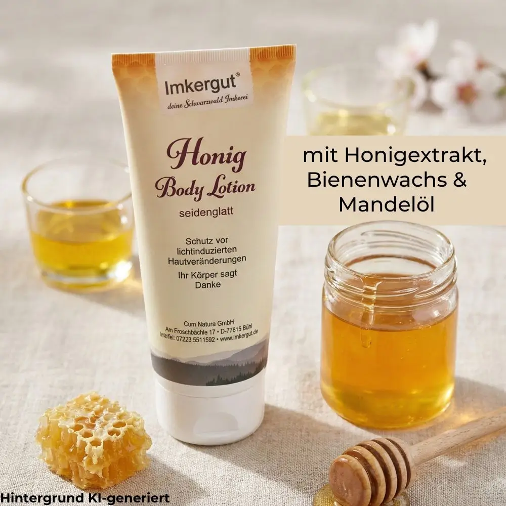 Honig Body Lotion mit Honigextrakt, Bienenwachs & Mandelöl