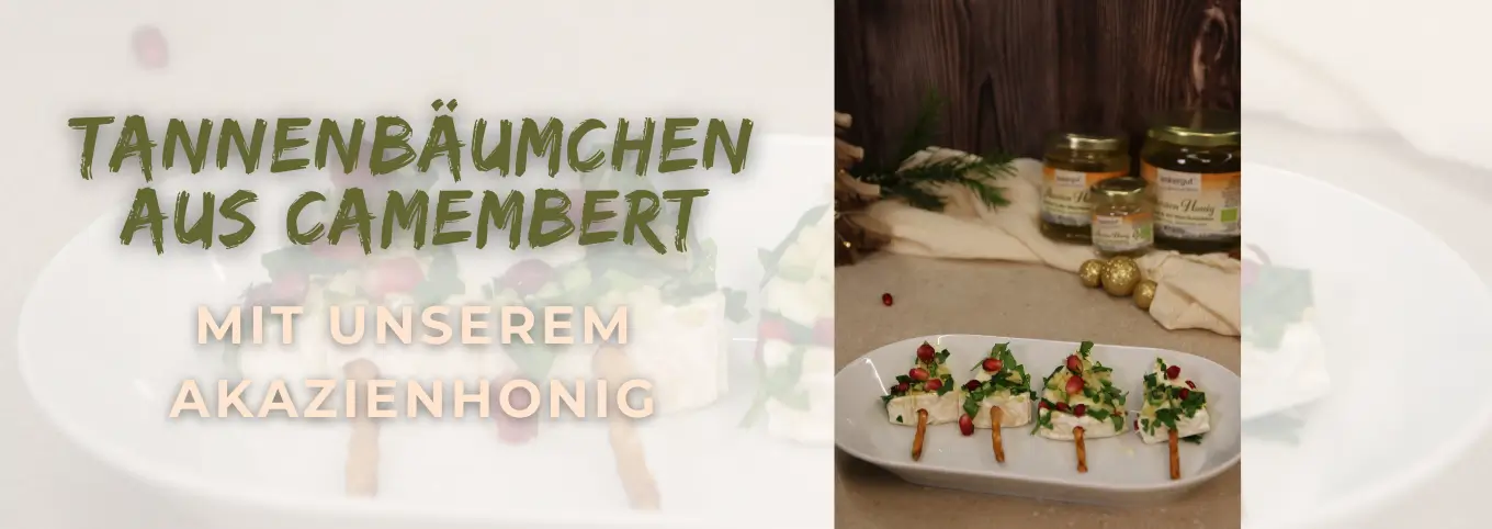 Essbare Tannenbäume aus Camembert, Salzstangen, Granatapfelkernen & Petersilie