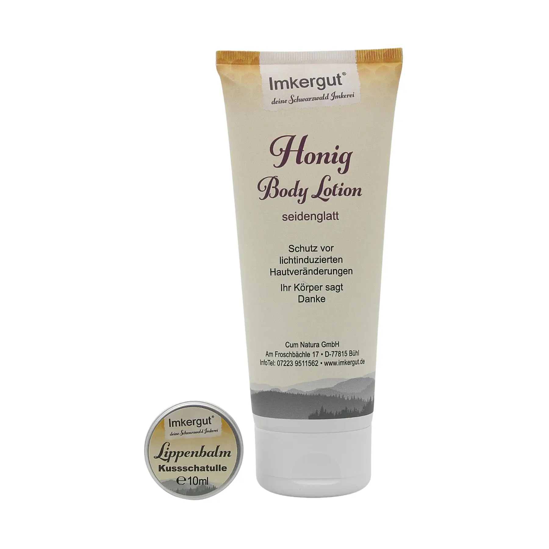 Set aus Bodylotion und Lippenbalsam