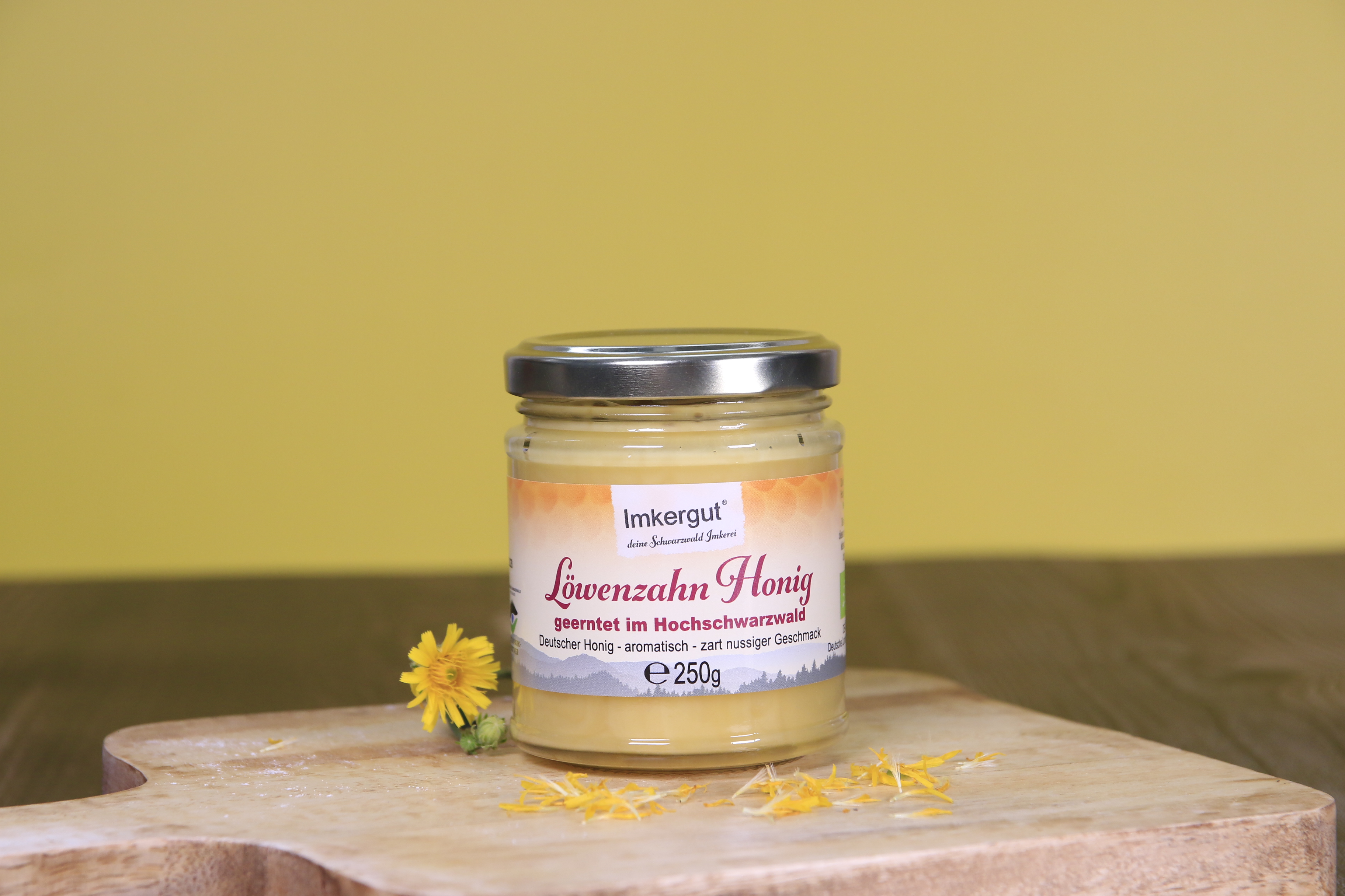 Löwenzahnhonig in einem 250g Glas