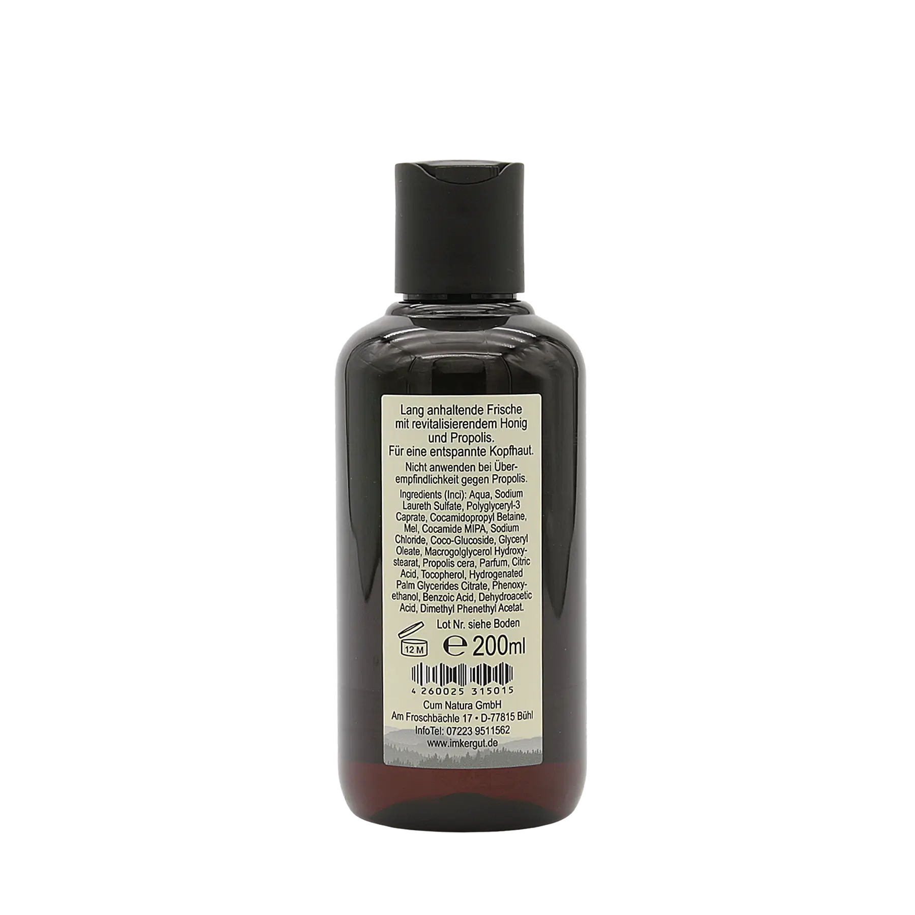 Propolis Shampoo Rückseite 