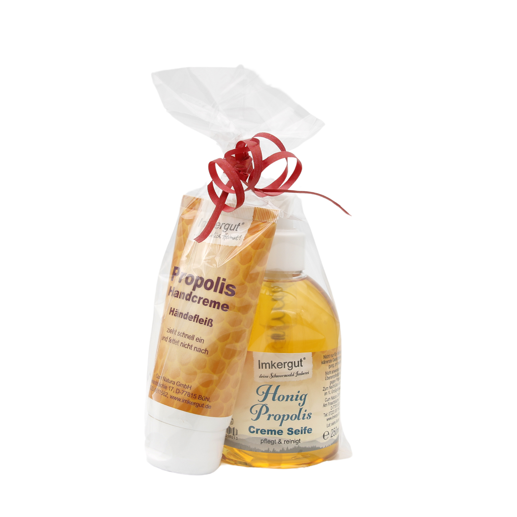 Propolis Handcreme mit Honig Propolis Creme Seife als Geschenk verpackt