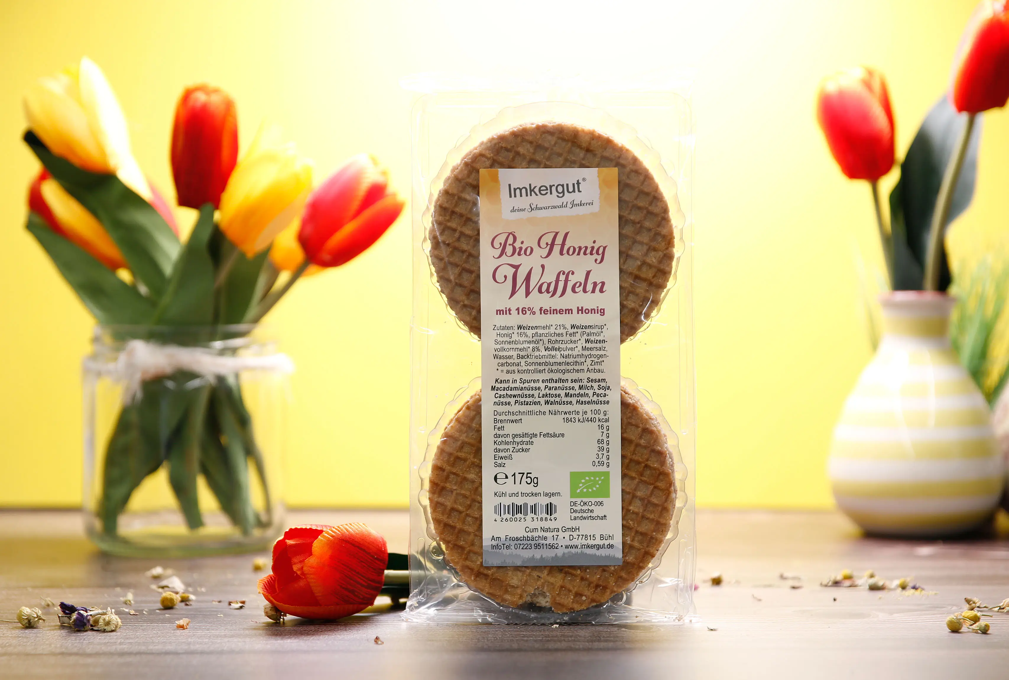 Produktfoto der Bio-Honigwaffeln