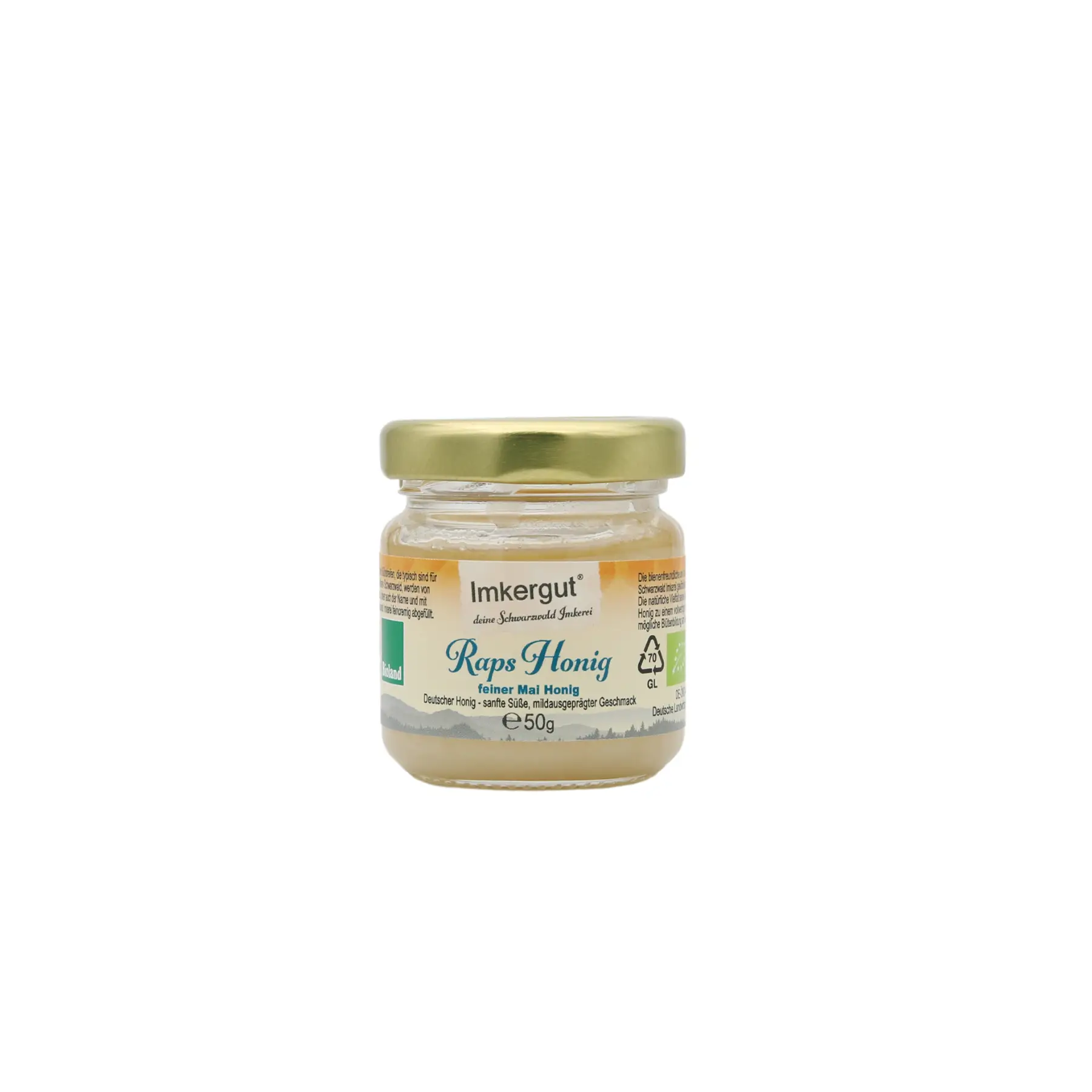 Raps Honig 50 g Vorderseite