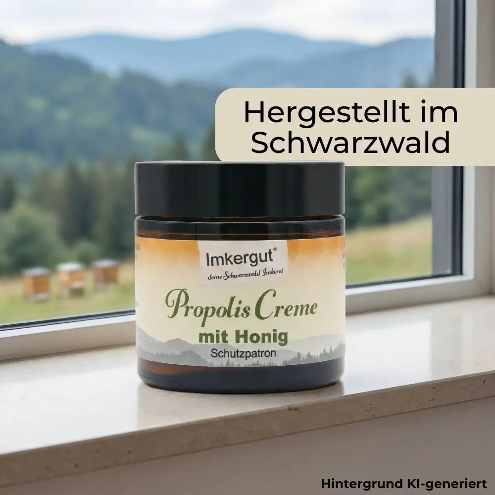 Propolis-Creme mit Honig, hergestellt im Schwarzwald