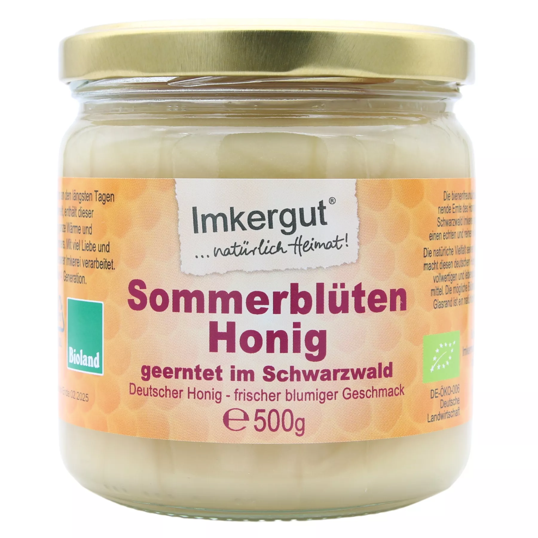 Sommerblütenhonig 500g Glas