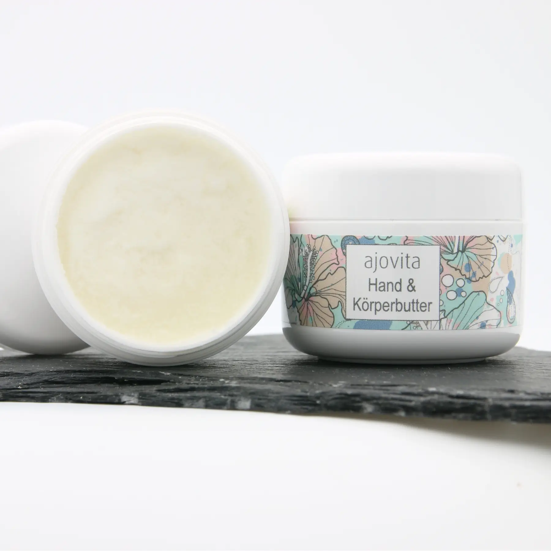 Propolis Hand und Körperbutter 45 ml Tiegel geöffnet