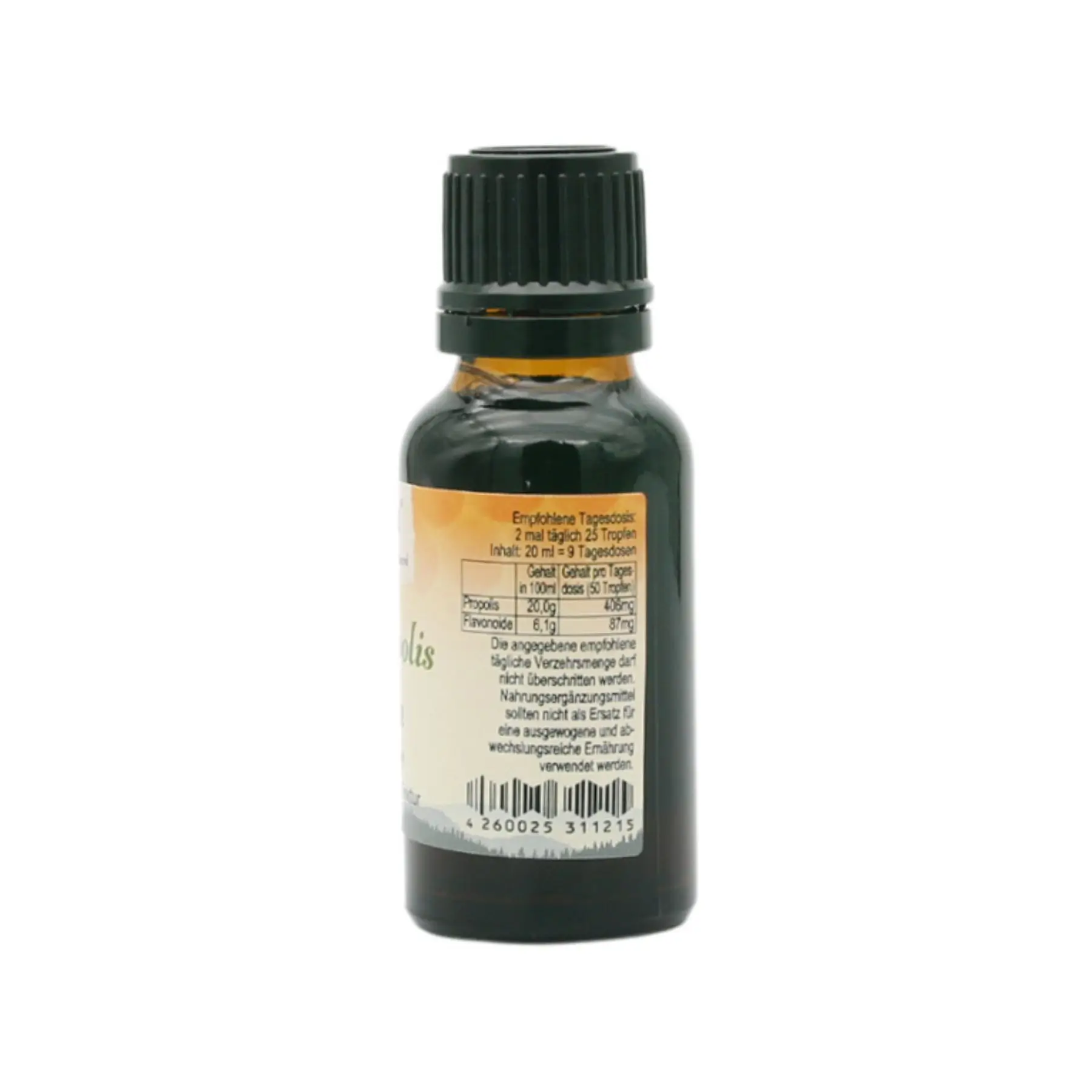 Bio Propolis Tropfen von der Seite