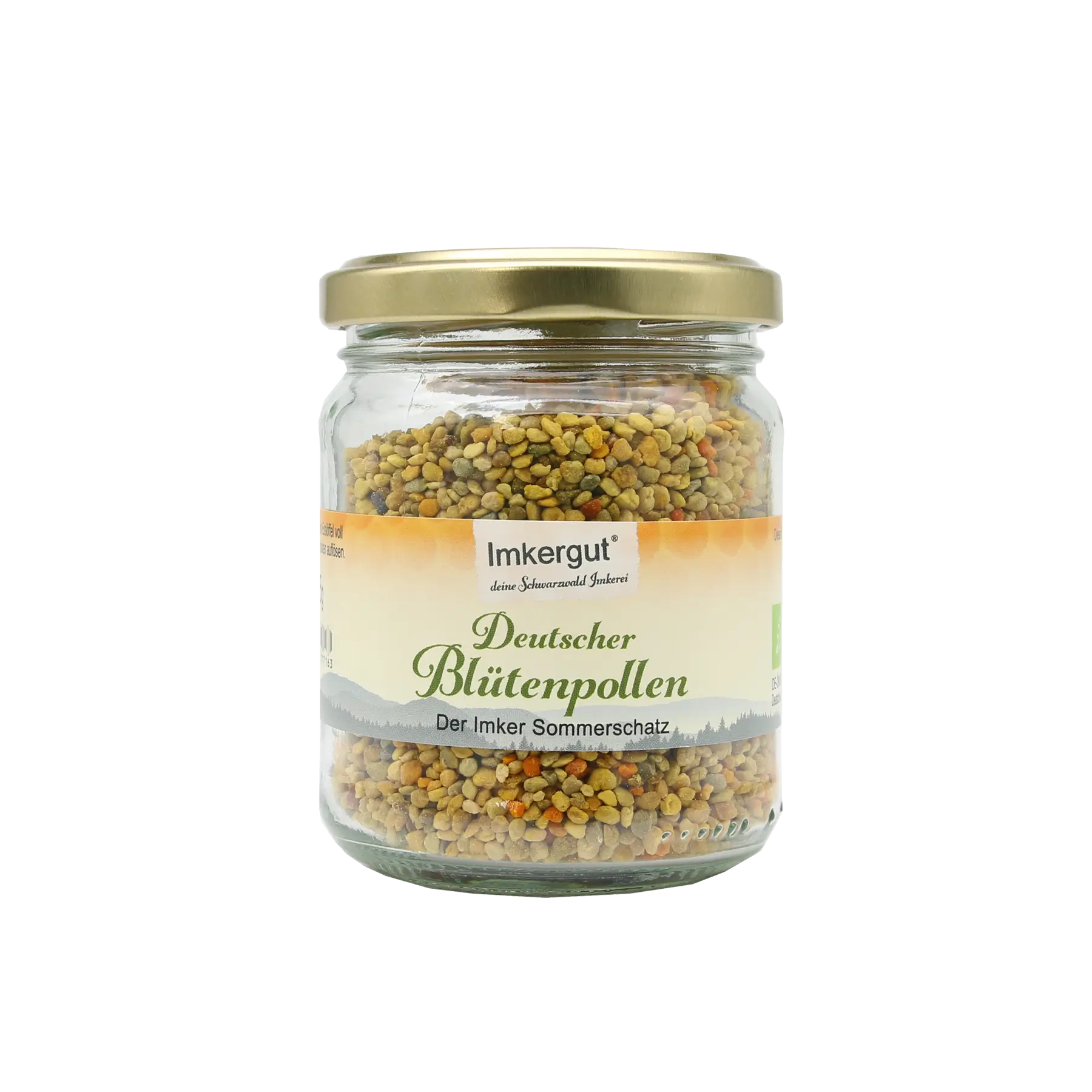 Deutscher Blütenpollen 125 g Glas mit neuem Etikett