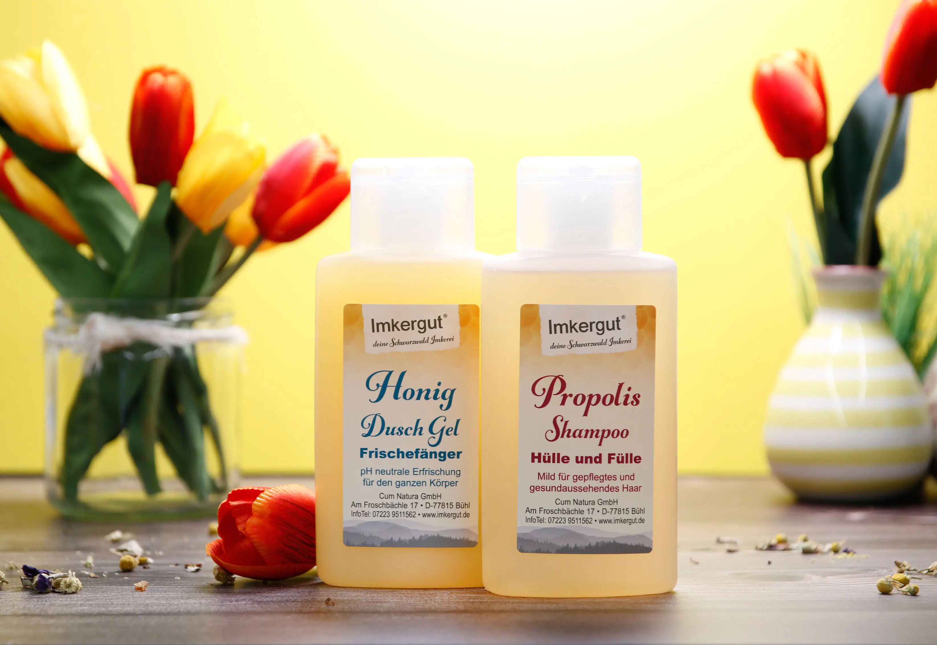 Duschgel und Shampoo im Set